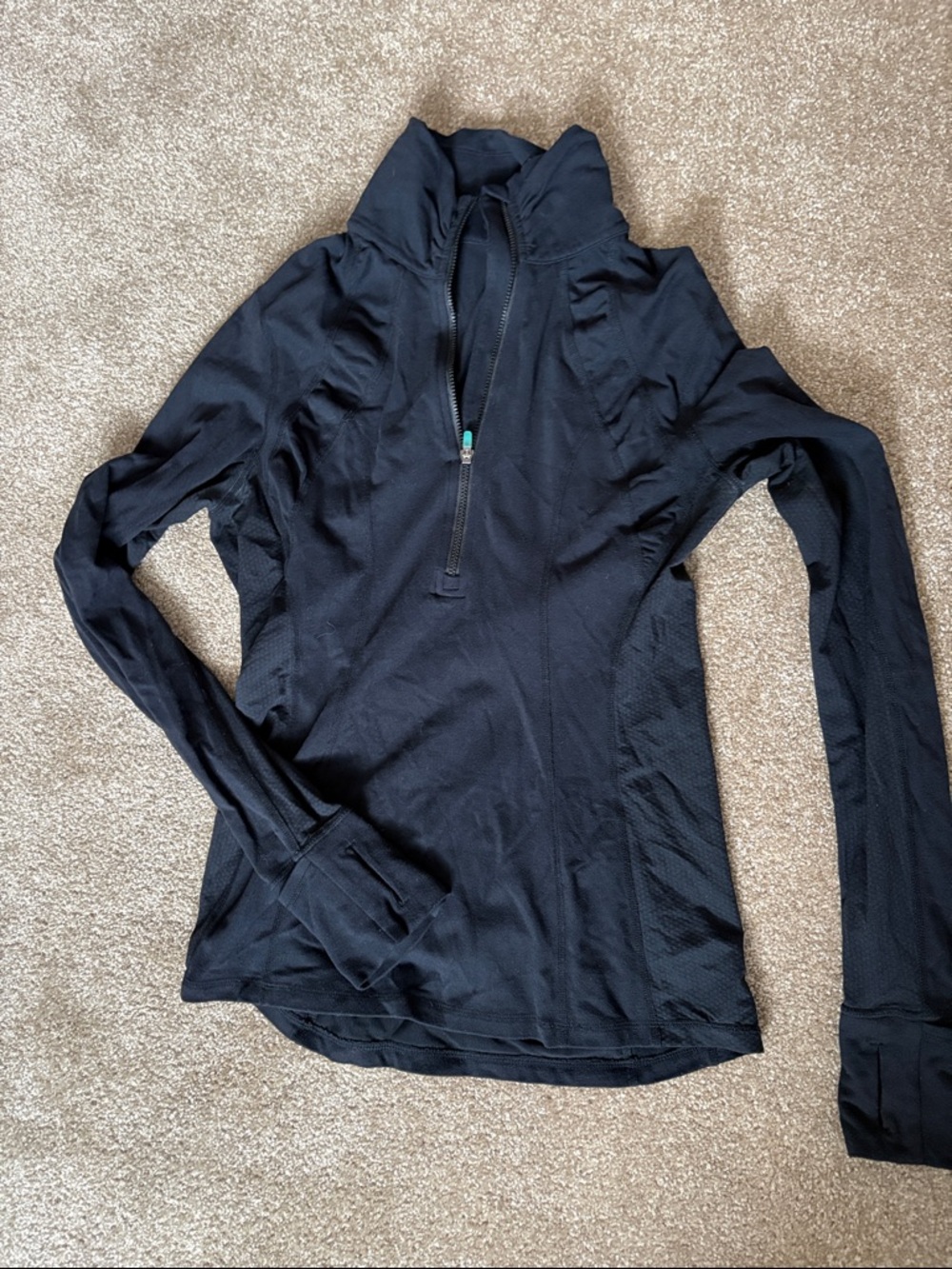 lululemon athletica Black Half-Zip Long Sleeve Pullover
